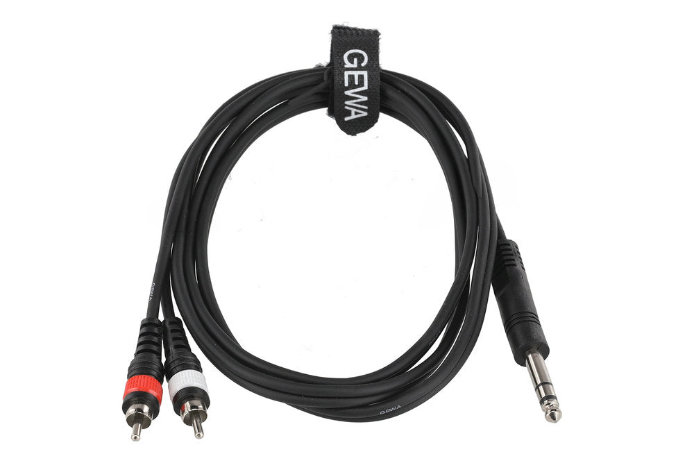 GEWA Basic Line Y-kabel 1,5 m, stereo-jack til 2 x cinch