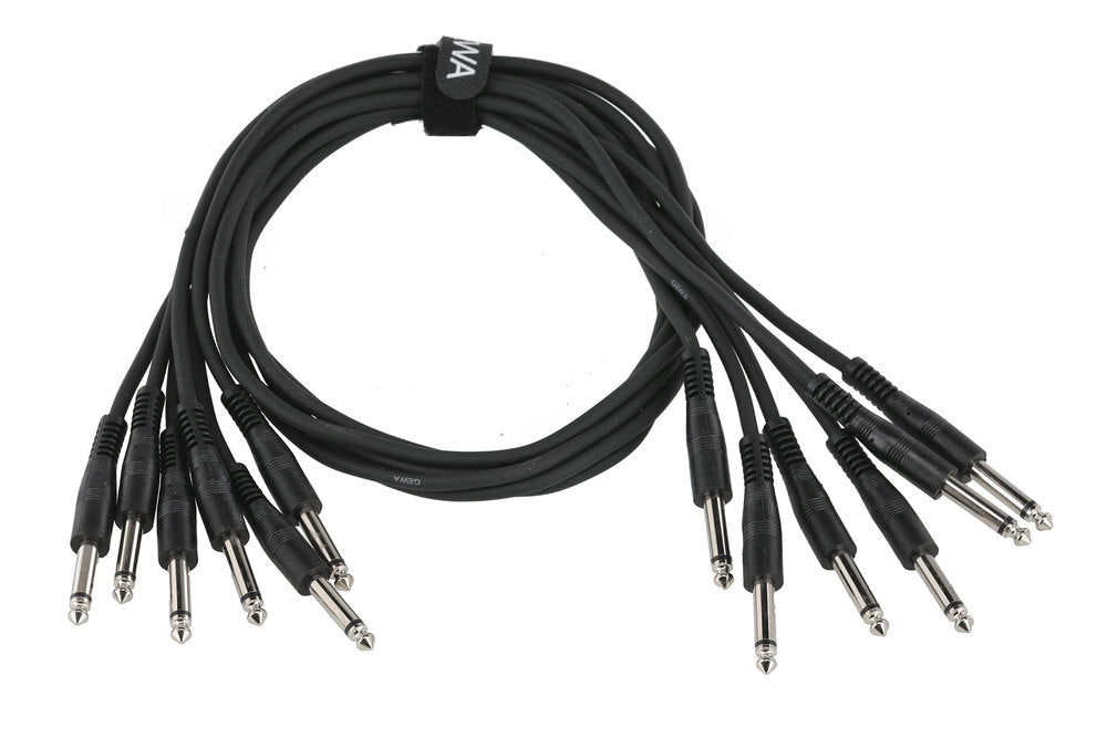 GEWA Basic Line patchkabel 0,9 m, rett monojack, 6 stk.