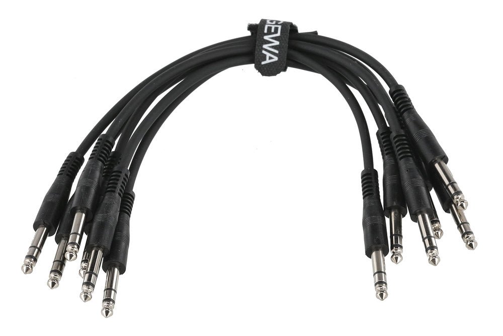 GEWA Basic Line patchkabel 0,3 m, rett stereo-jack, 6 stk.