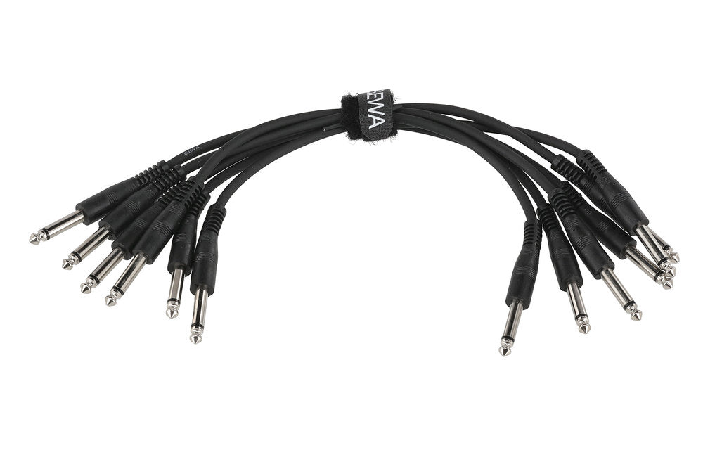GEWA Basic Line patchkabel 0,3 m, rett mono-jack, 6 stk.
