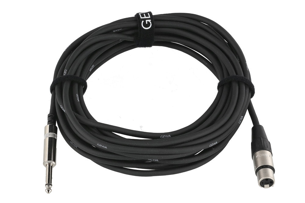 GEWA Pro Line mikrofonkabel 9 m, XLR-hunn til mono-jack