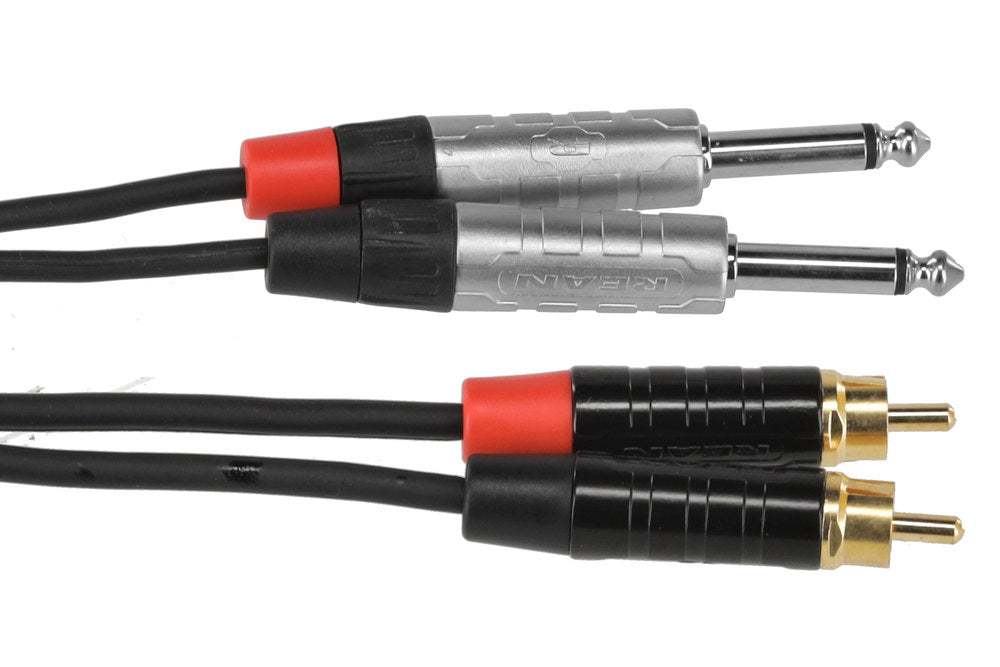 GEWA Pro Line dobbeltkabel 3 m, 2 x jack til 2 x cinch