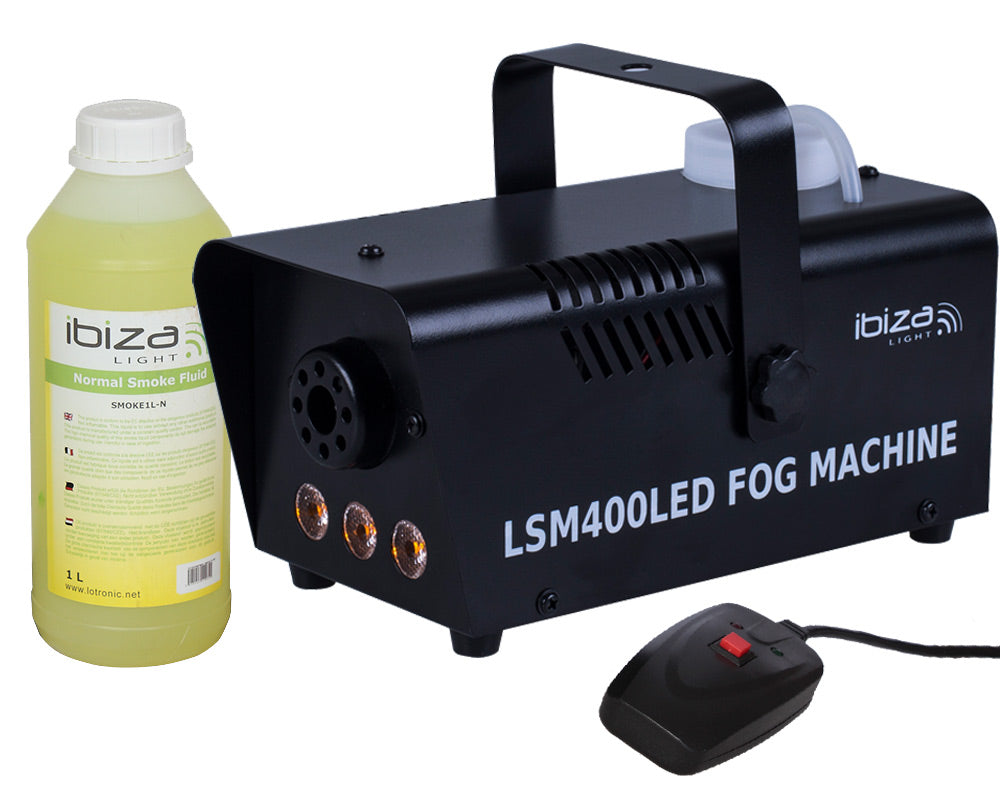 Røykmaskin m. Ild/Flamme Effekt /røykvæske