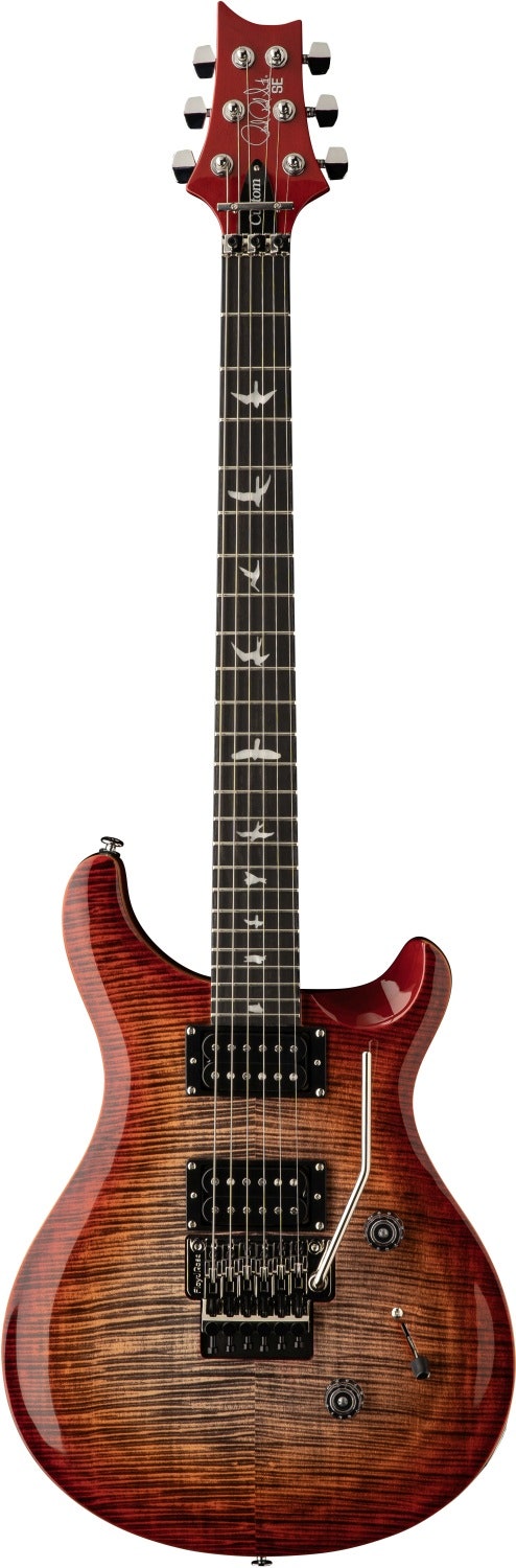 PRS SE Custom 24 Floyd Rose Kull Kirsebær Burst