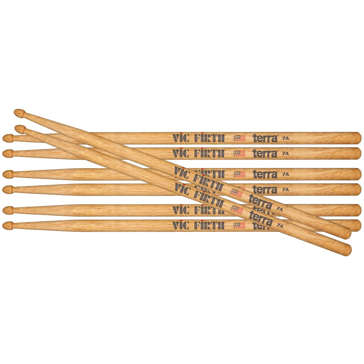 Vic Firth 7AT Terra Series verdi pakke