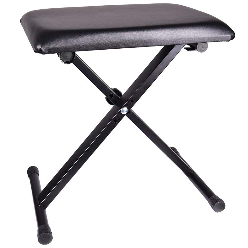Keyboard- og Pianobenk i Metall, Sammenleggbar