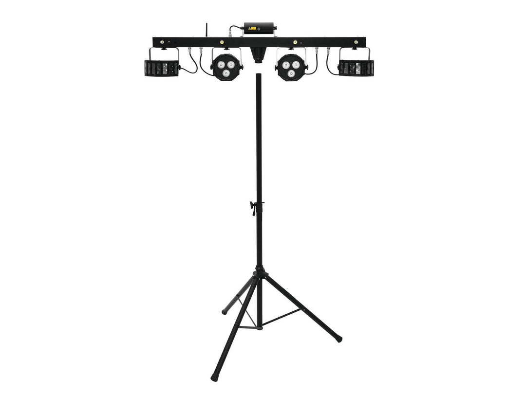 EUROLITE sett LED KLS laserbar FX + M-3 høyttalerstativ