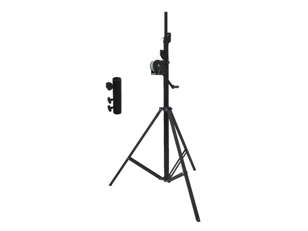EUROLITE Set STT-400/85 vinsjstativ TÜV/GS black + STV-3529 Adapter long