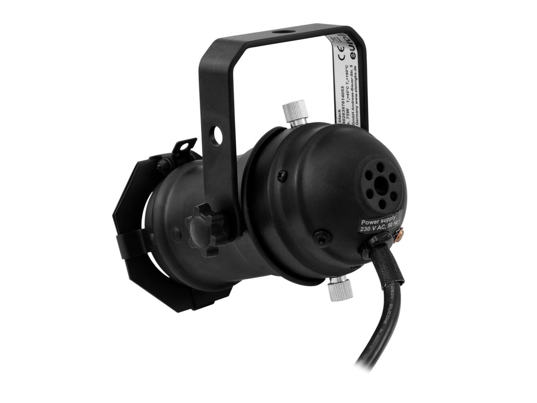 EUROLITE Set PAR-16 Spot GU-10 svart + GU-10 230V LED SMD 7W 3000K