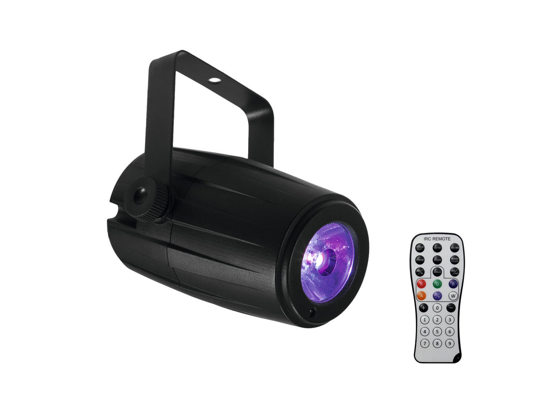 EUROLITE Mirror Ball 20cm med motor + LED PST-5 QCL Spot bk