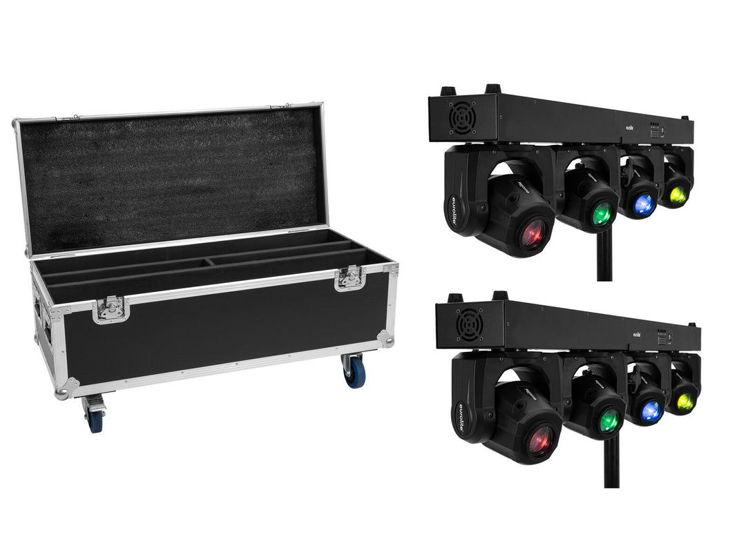 EUROLITE Set 2x LED TMH Bar S120 + koffert med hjul