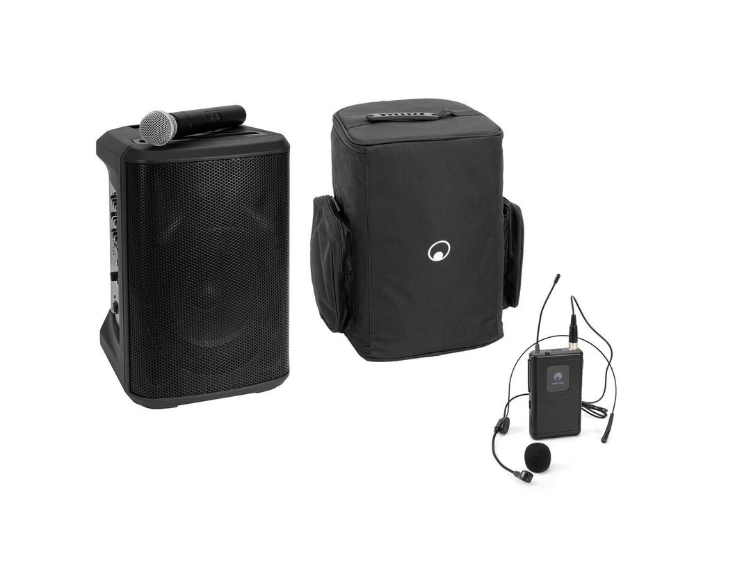 OMNITRONIC Set PORTY-8A trådløst PA-system + Bodypack Transmitter inkl. headset + Soft Bag