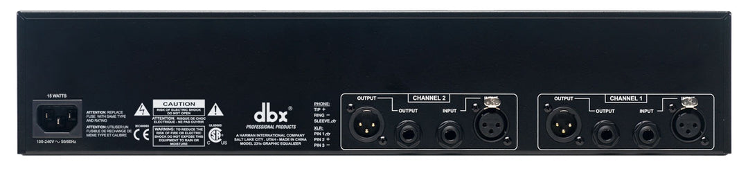 dbx 231S 2x 31-bånds grafisk equalizer