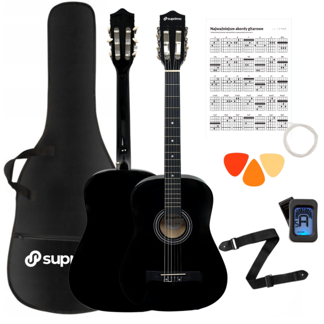 Suprimo CGS1 BK Klassisk Guitar 4/4 – Sort