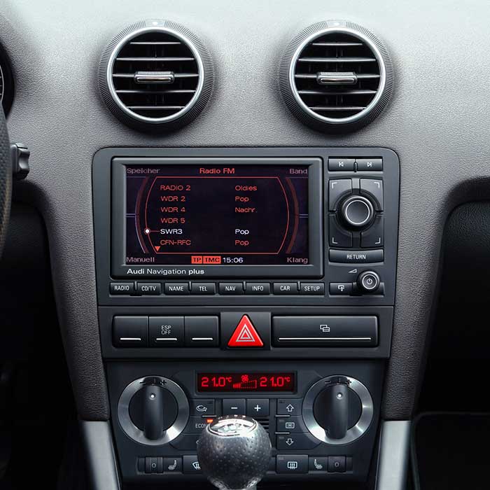 2-DIN 8" sett til Audi A3 u/display
