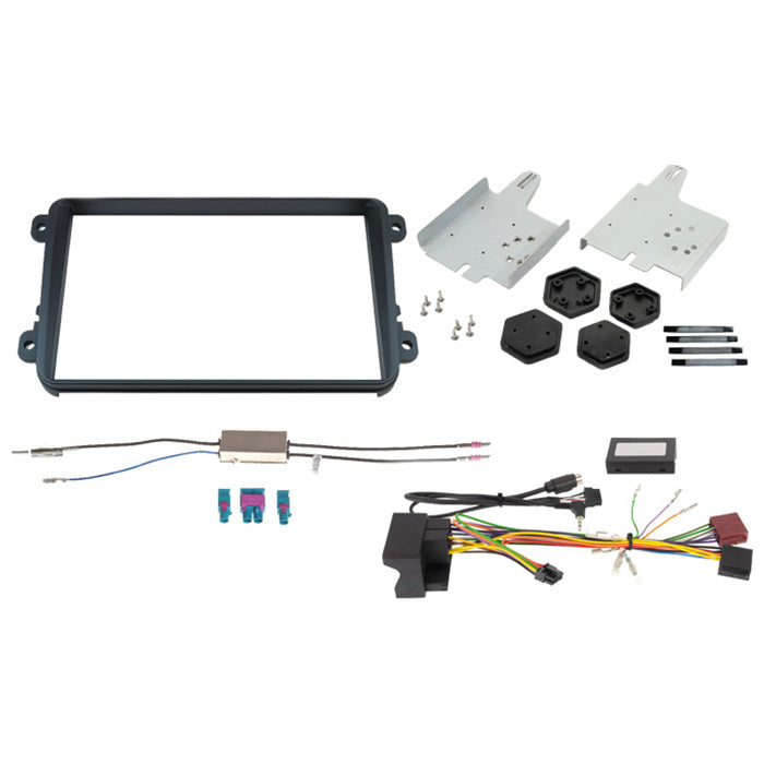 2-DIN 8" monteringssett f. VW m/hvitt display