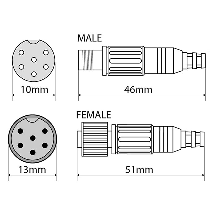 Alpine KWE-CAM6D-kabel for bobil m. camos Kamera