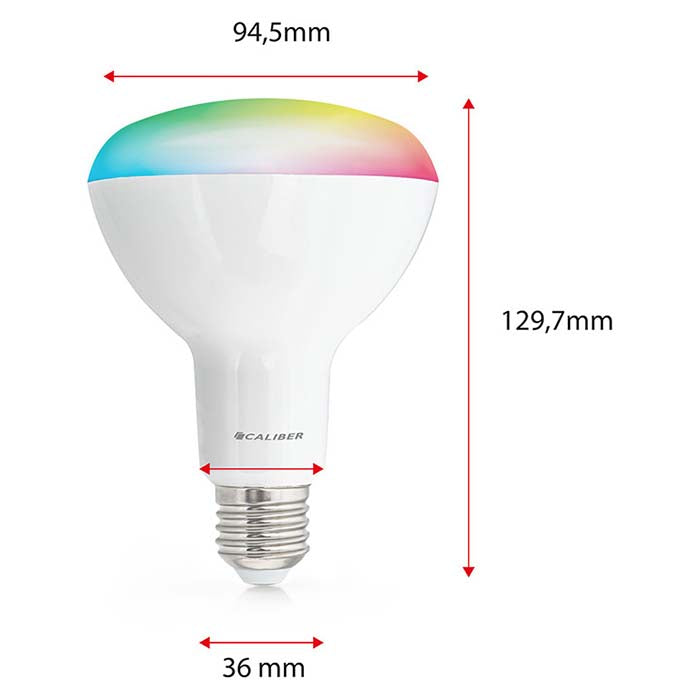 Caliber BR30 smart home starterpakke LED-pære hvit/multi
