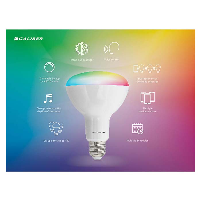 Caliber BR30 smart home LED-pære hvit/multicolor