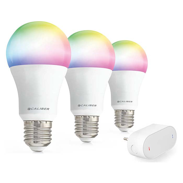 Caliber E27 Smart Home starterpakke LED-pærer hvit/multi