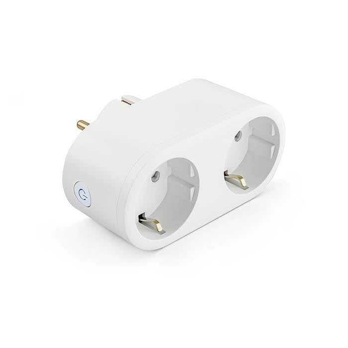 Caliber wi-fi Smart Home-plugg med 2 uttak