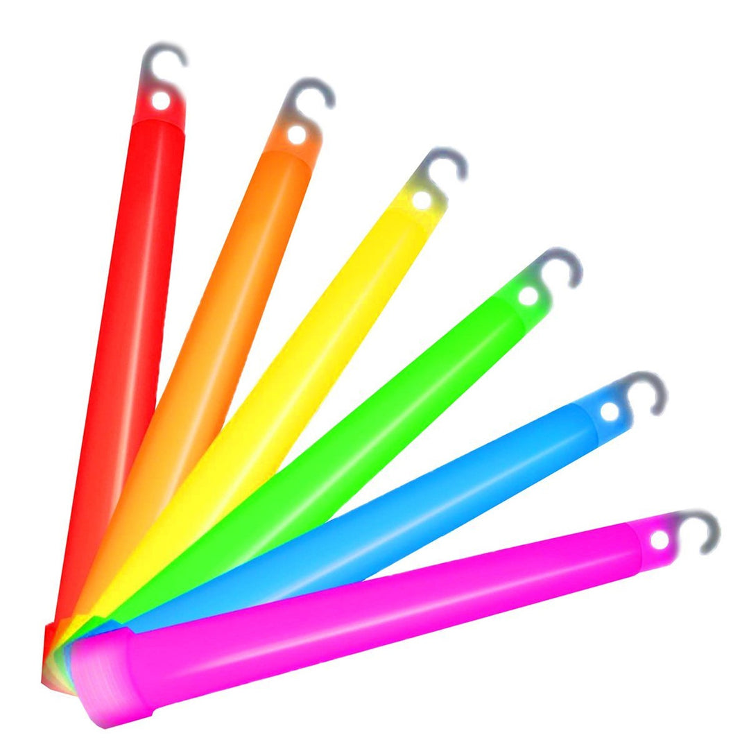 25 stk. Glowsticks 6'' med snor (Grønn)