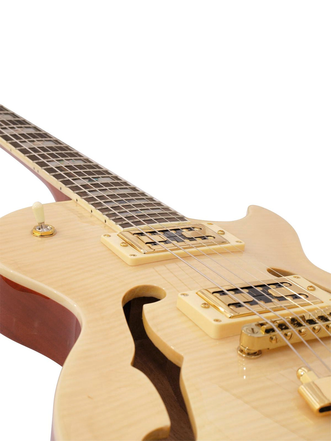 DiMavery LP -600 elektrisk gitar, naturlig lønn