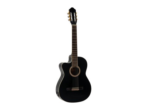 DiMavery CN-600L klassisk gitar, svart