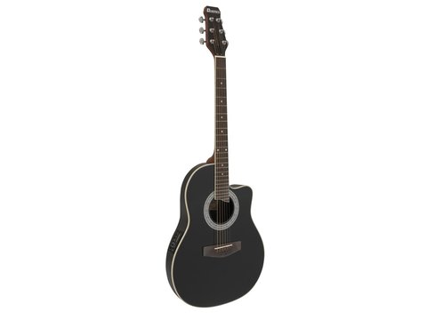DiMavery RB-300 Roundback Gitar - Sort