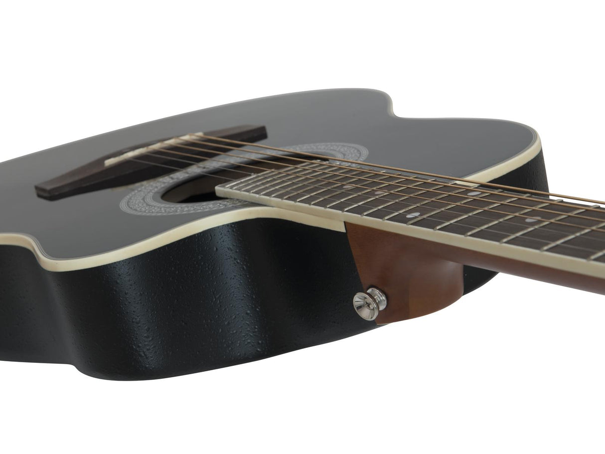 DiMavery RB-300 Roundback Gitar - Sort