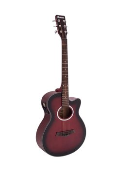 DiMavery AW-400 Western Guitar - Red Burst