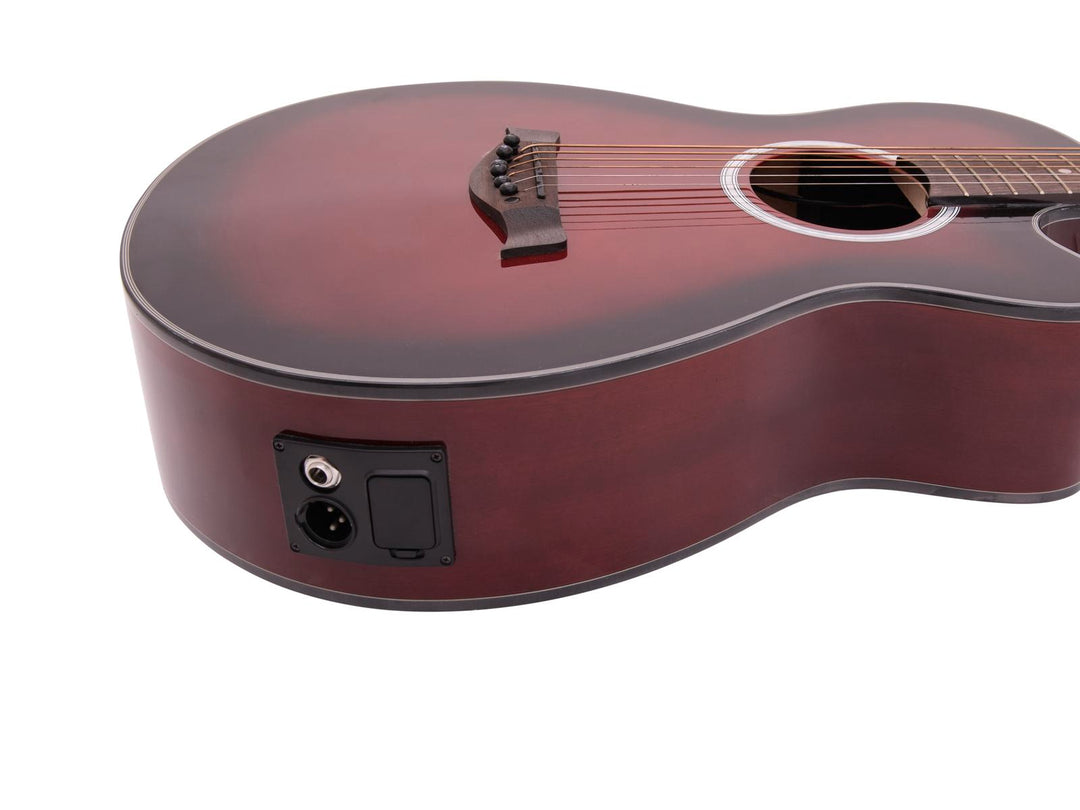 DiMavery AW-400 Western Guitar - Red Burst