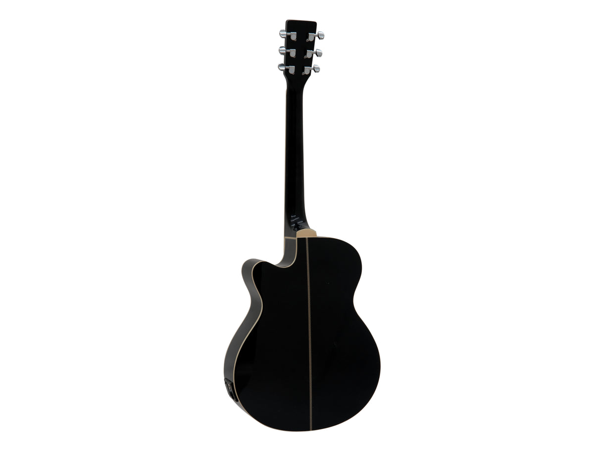 DiMavery AW-400 Western Gitar - Sort