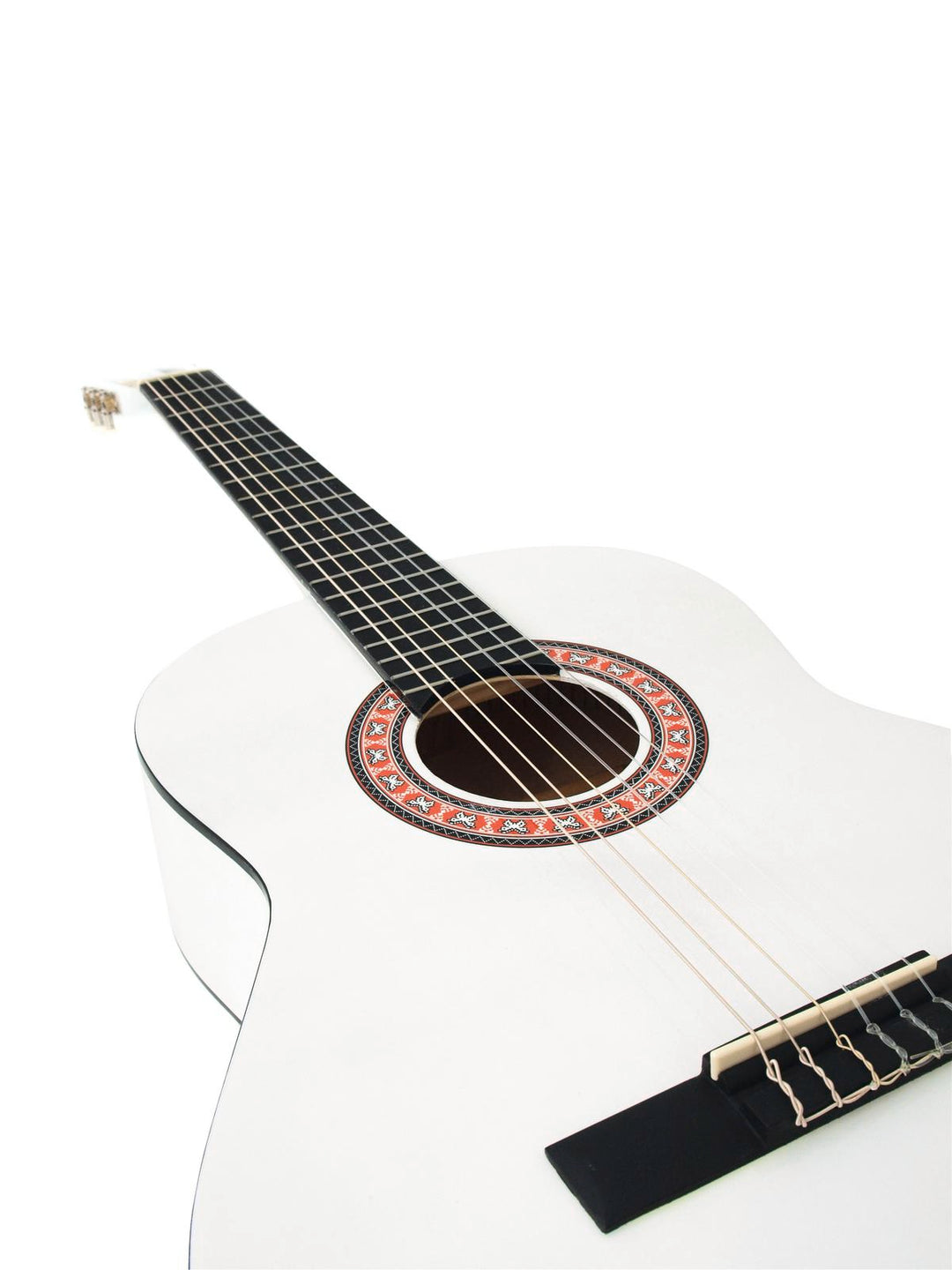 DiMavery AC-303 klassisk gitar, hvit