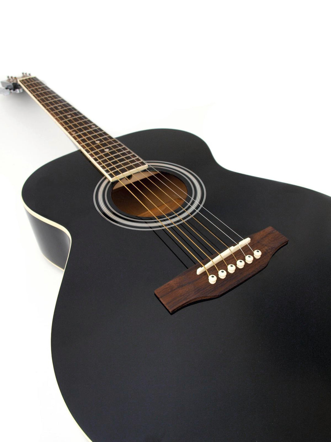 DiMavery AW-303 Western Gitar - Sort