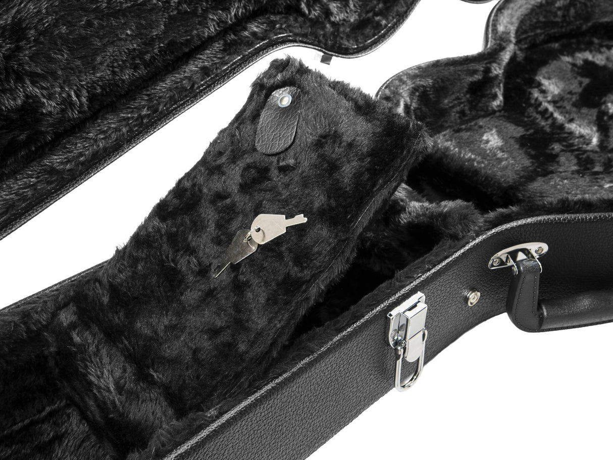 DiMavery Flightcase elektrisk gitar LP , Sort