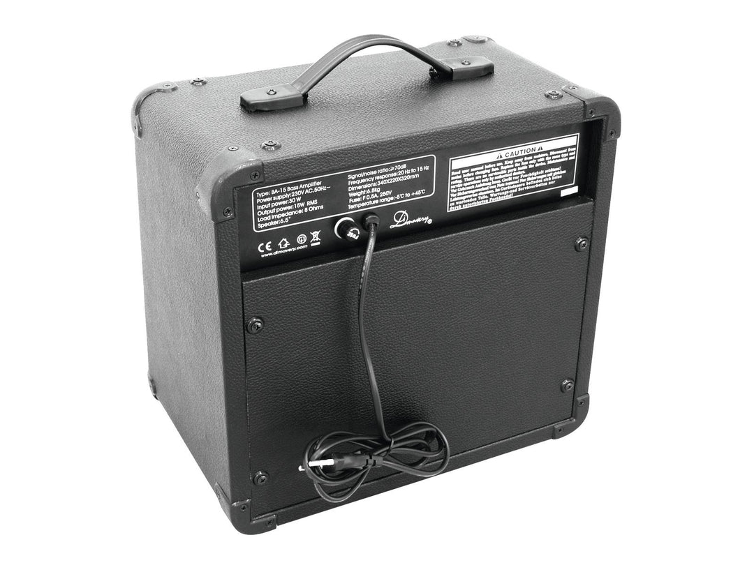 DiMavery BA-15 Bassforsterker 15W Sort