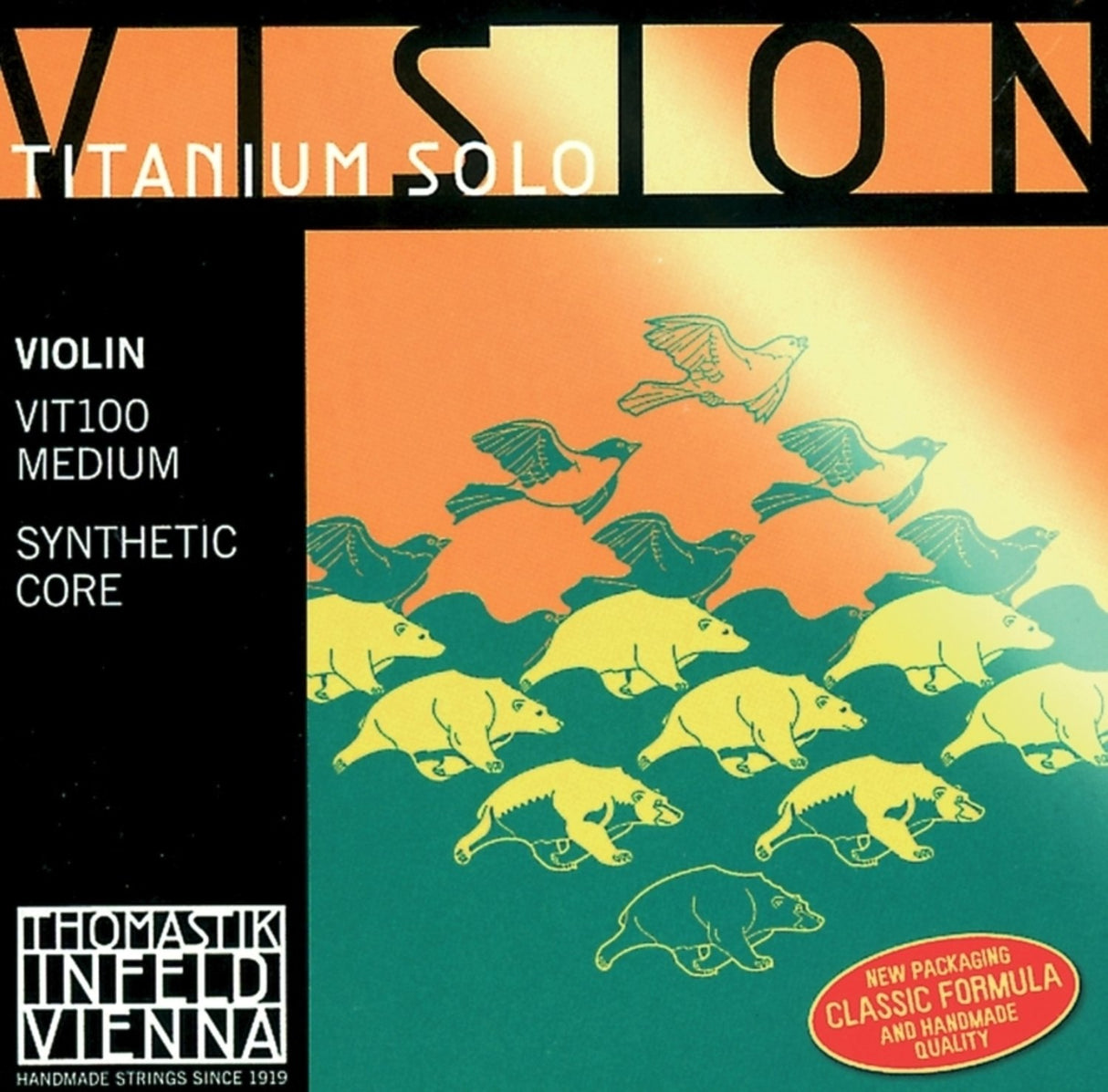Thomastik-Infeld Fioliner-strenger Vision Titanium solo syntetisk kjerne – Medium (VIT04)
