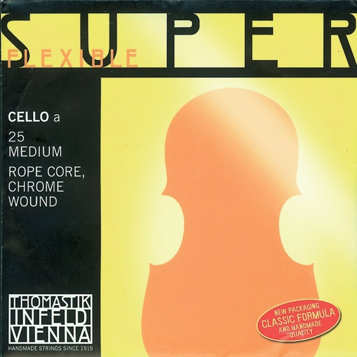 Thomastik-Infeld Celloer-strenger Superflexible stålkjerne - Sterk (25st)