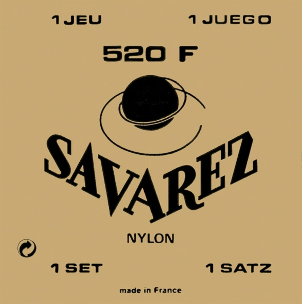 Savarez strenger til klassisk Gitarer Traditional concert 520 - Sett normal G3w (520F)