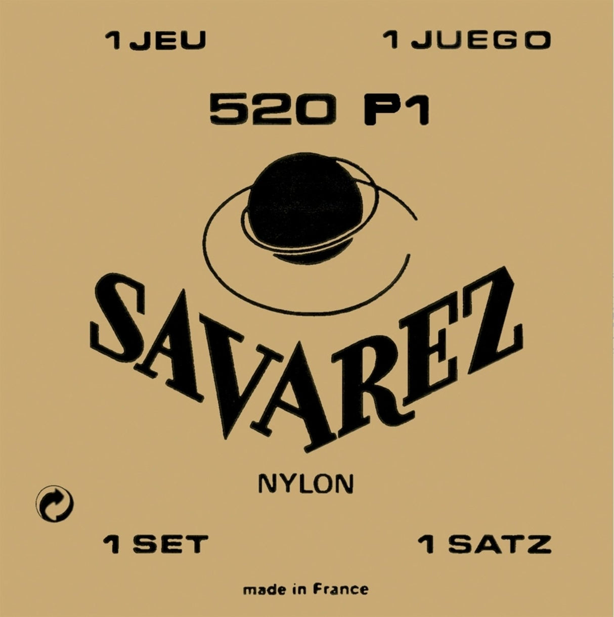 Savarez strenger for klassisk gitar tradisjonell konsert 520 – sett normal Treble w (520P1)