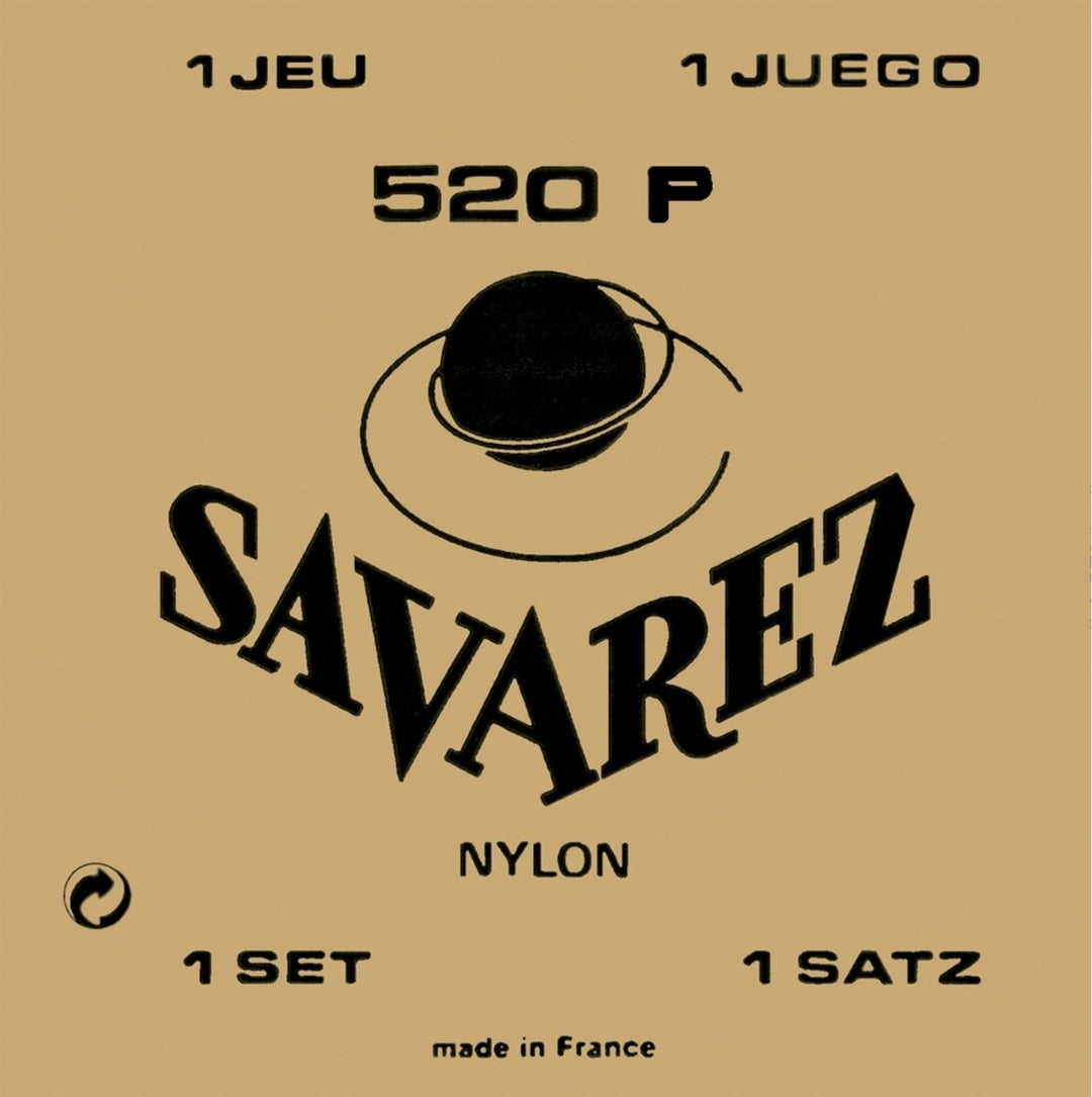 Savarez strenger for klassisk gitar Traditional concert 520 - Sett normal H/B2 + G3 w (520P)
