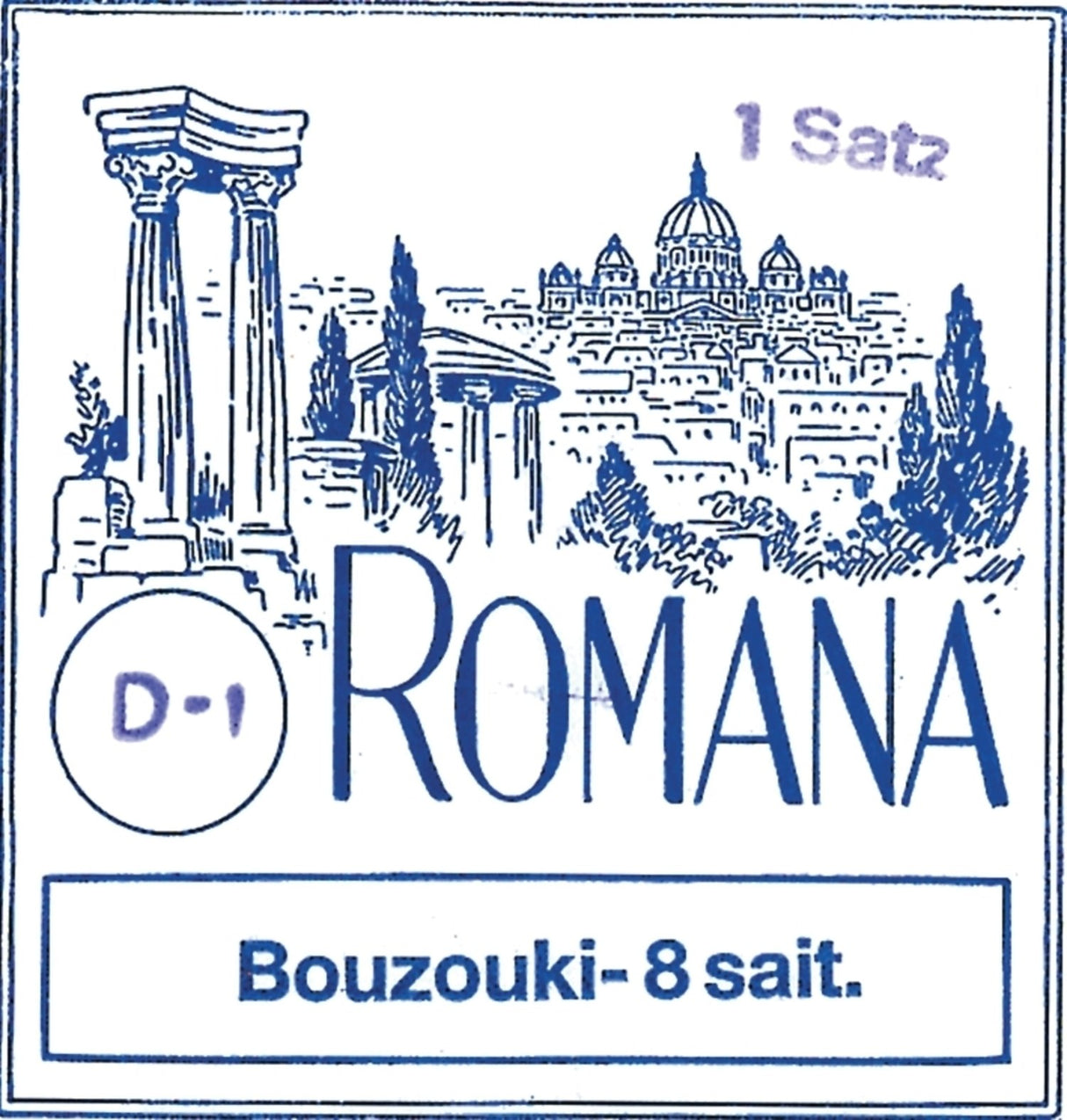 Romana bouzouki-strenger - sett (8-strengers)
