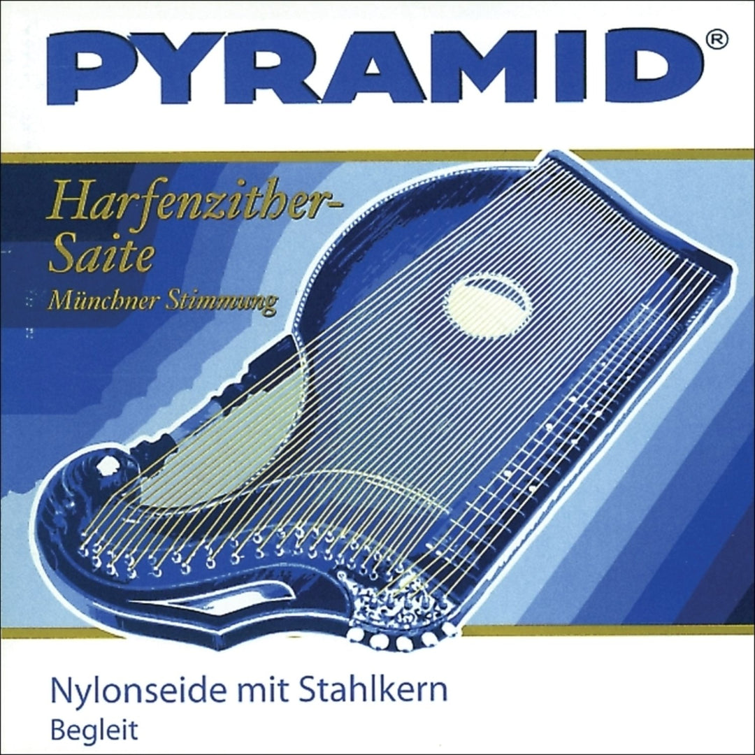 Pyramid strenger for zither nylonsilke med stålkjerne.Harp-/Air Zither - sett (612/Bg)