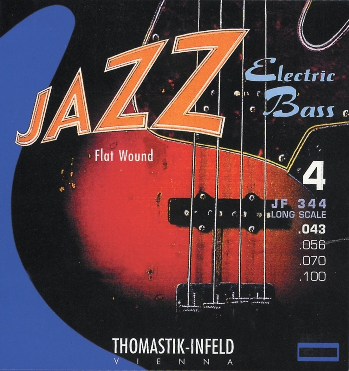Thomastik-Infeld E-bass-strenger Jazz Bass Flat wound - Sett 4-strengers kort (JF324)