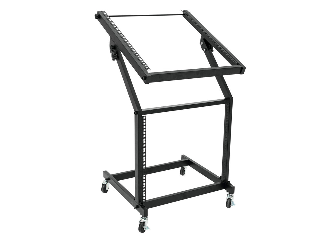 OMNITRONIC Rackstativ 12U/10U justerbart på hjul