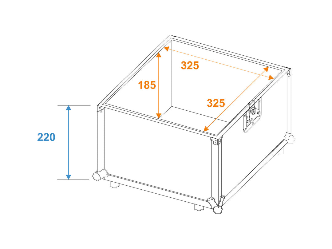 ROADINGER Record Case PRO ALU 50/50, glatt, 100LPs