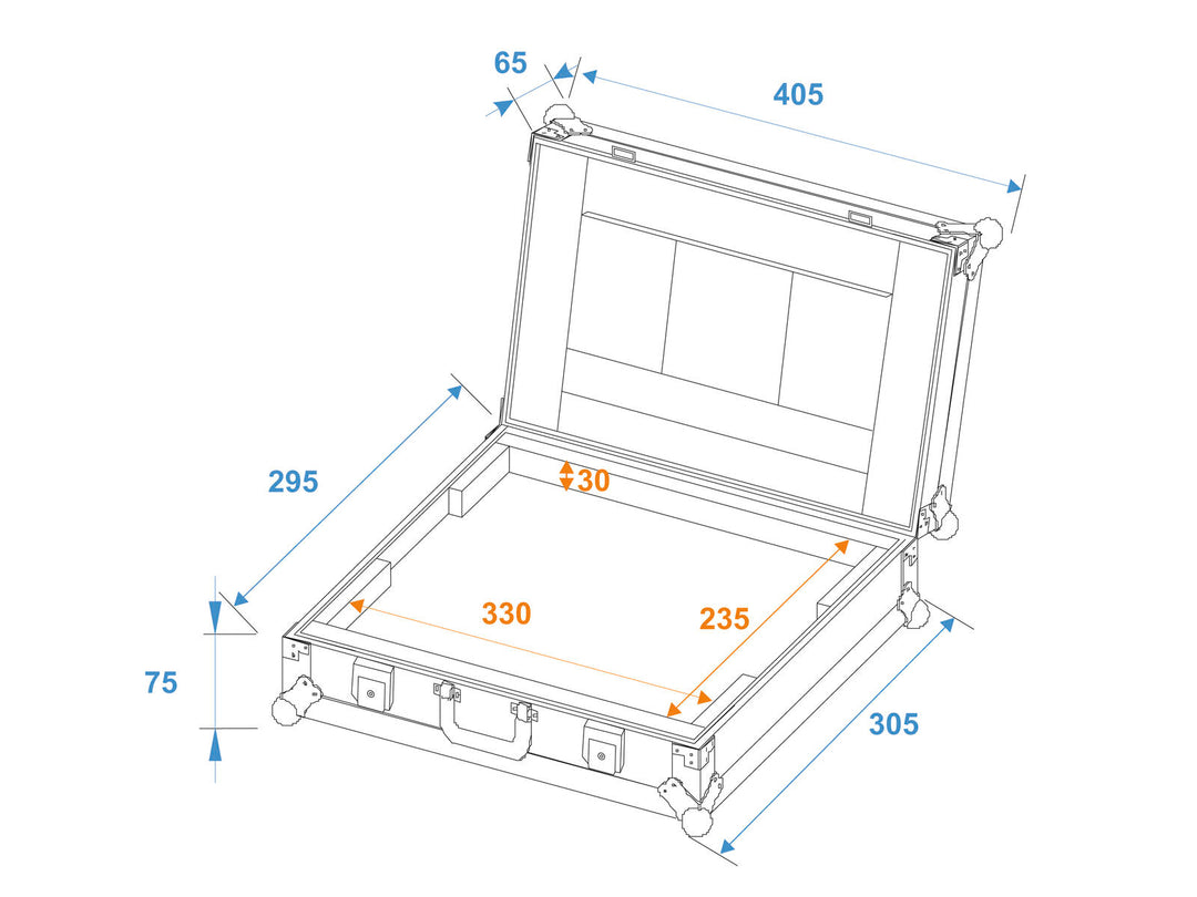 ROADINGER laptopkoffert LC-13 maks. 325x230x30mm