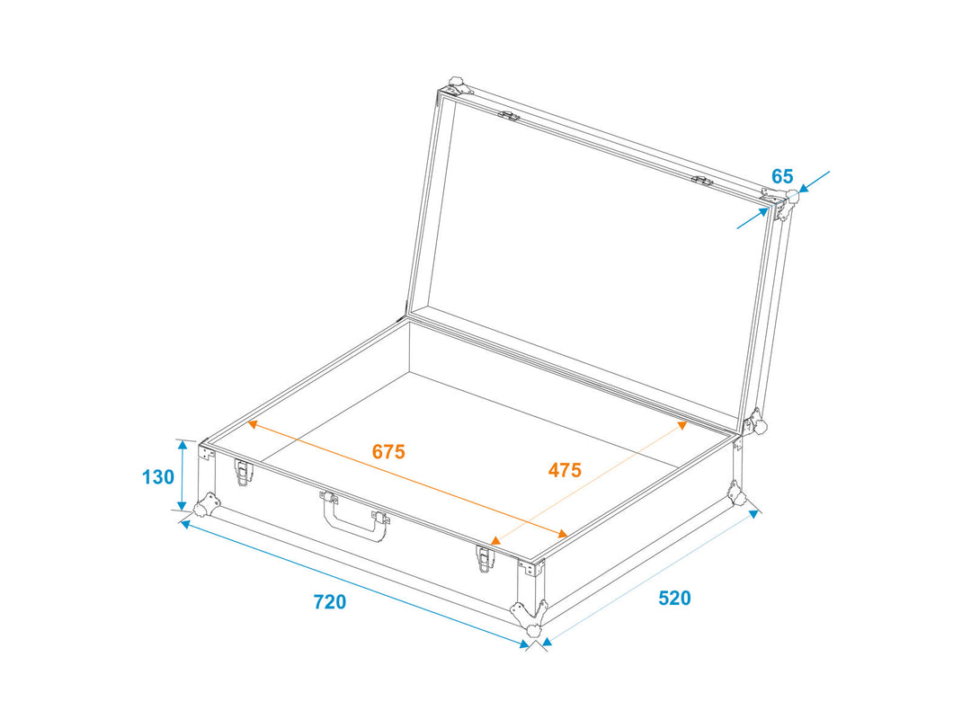 ROADINGER Universal koffert Pick 70x50x17cm