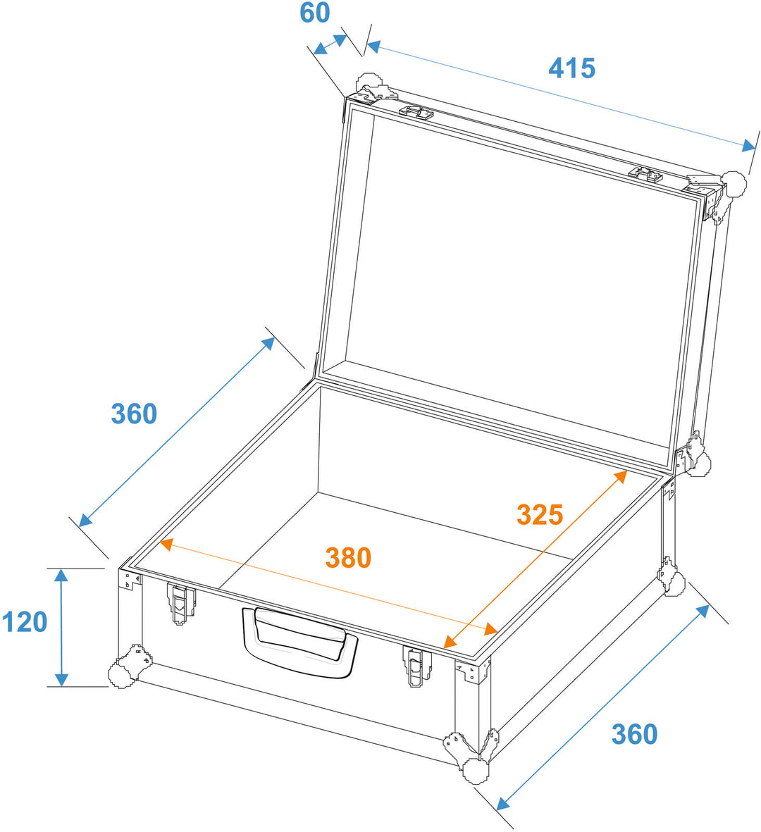 ROADINGER Universal Case FOAM, svart, GR-3 svart